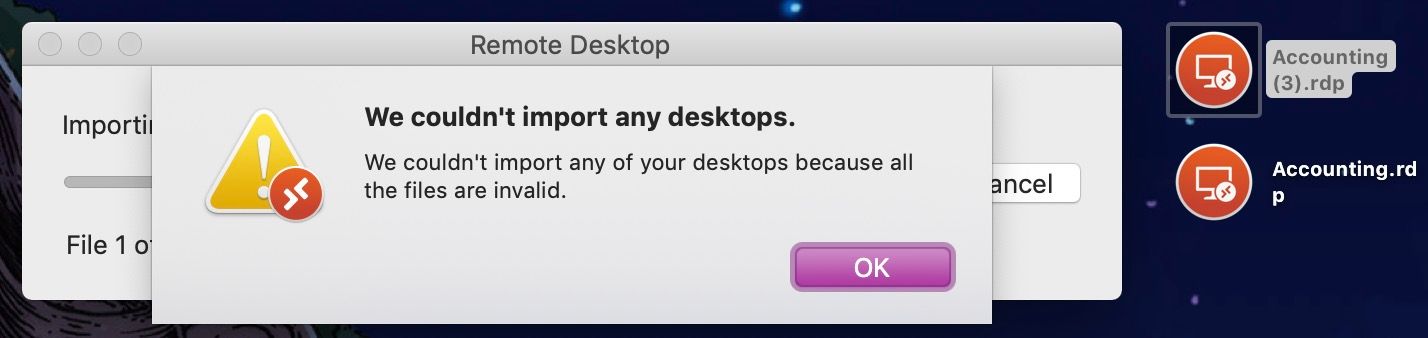 Disable microsoft remote desktop connection mac